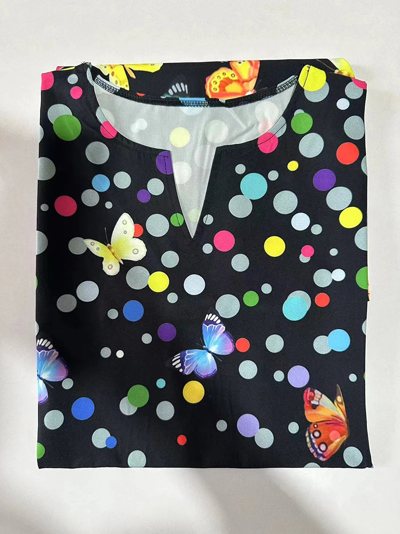 Women's New Dress V-neck Sleeveless Sexy Printed Large Hem Foreign Trade Dress 3