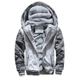 Men's Camouflage Fleece Winter Parka