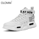 Men's High Top Fashion Leather Sneakers | Trendy & Comfortable Casual Shoes 4