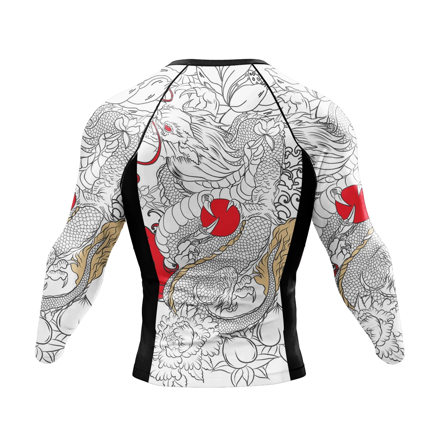 Custom Tattoo Long Sleeve Compression T-Shirt | Men’s Performance Rashguard for Gym & Martial Arts 3