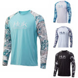 HUK Fishing Shirts Long Sleeve Uv Protection Clothing Mens Outdoor Summer Jersey Upf 50 Clothes Performance Breathable Fishing 4