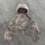 Y2K Camo Oversized Zip-Up Hoodie