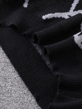 Autumn and Winter Spider Web Jacquard Pattern Pullover Sweater Casual Round Neck Knitted Men's Pullover 6