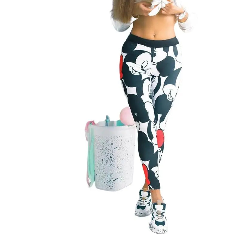 Cartoon Yoga Pants | Women's Sport Leggings | Casual Cartoon Pants | Gym Wear 2