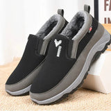 Men Tennis Shoes Warm Breathable Soft Bottom Non -Slip Casual Shoes Plus Velvet Comfort Slip-On Walking Winter Vulcanized Shoes 4