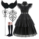Disney-Inspired Wednesday Addams Cosplay