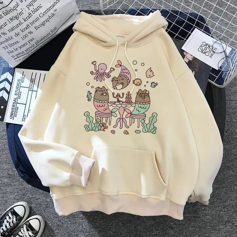Kawaii Cat Ears Oversized Hoodie