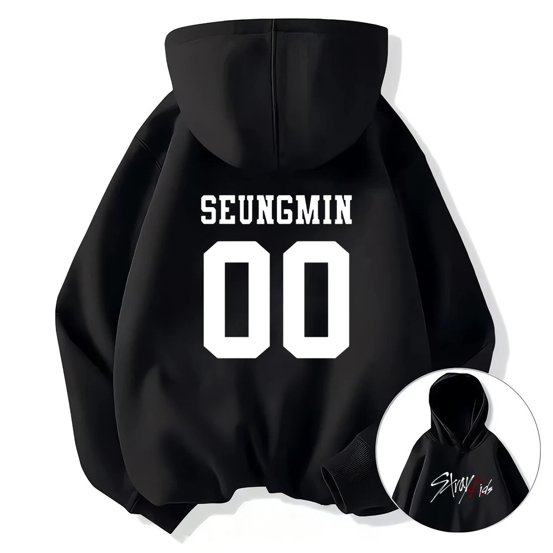 Hot Vintage Graphics print Stray Kids Hoodie Women Men Casual hip hop streetwear Long sleeve Fleece pullover Unisex sweatshirts 5