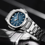 Men Quartz Watch Luxury Waterproof Date Week Luminous Wristwatch Stainless Steel Men's Watches 4