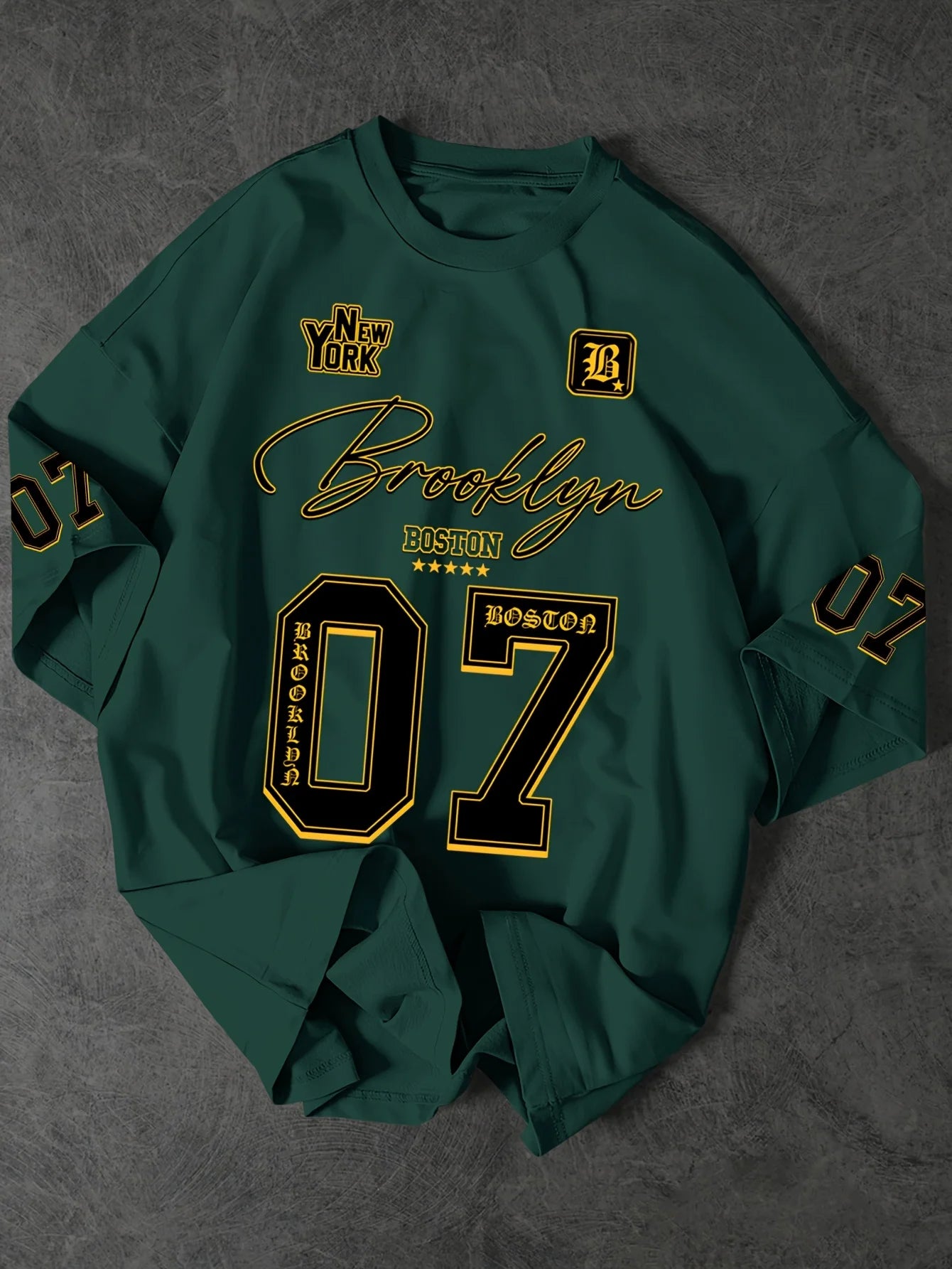 2025 Summer New Men's T-shirt casual sportswear digital sportswear outdoor street men's wear 5