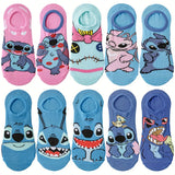 10Pairs miniso disney Unisex Cartoon Anime Socks Men Women Hip Hop Street Style Funny Casual Short Boat Socks