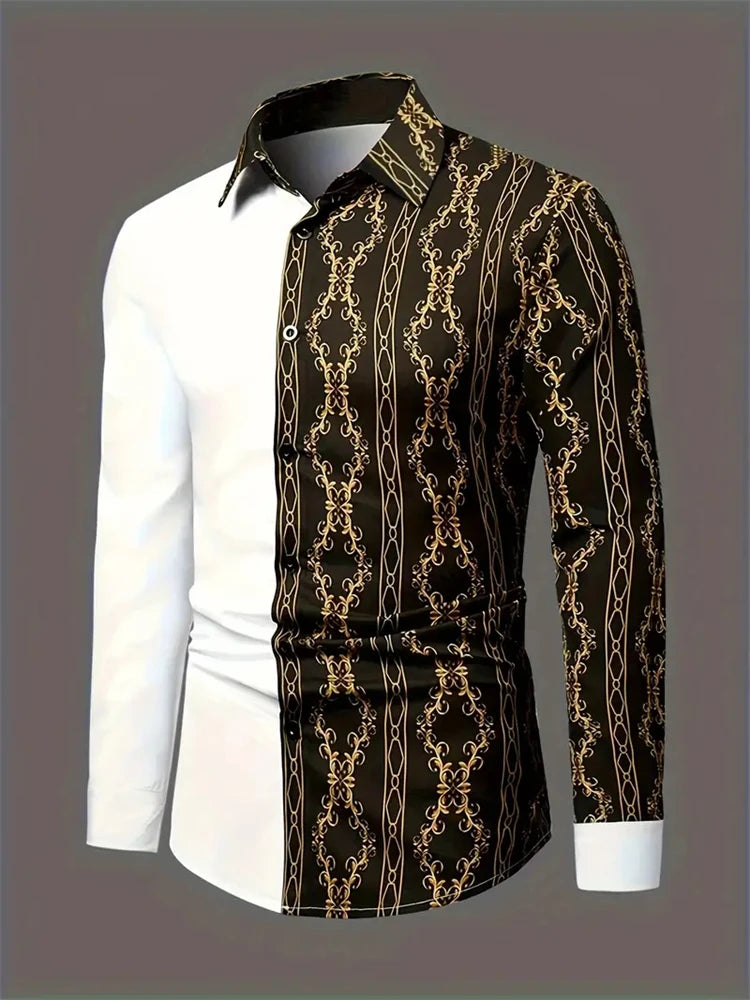 Men-s-3D-Textured-Printed-Casual-Shirt-Buttoned-Long-Sleeve-Autumn-Versatile-Lapel-Luxury-Fashion-Long