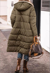 Reversible Winter Hooded Puffer Coat