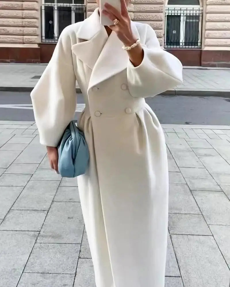 Women’s Retro Palace Lantern-Sleeve Coat