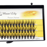 Moonlily Soft Mink 20D/30D/40D Lashes Cluster Eyelash Extension Natural Long 3D Volume Effect Faux Bunche Individual Makeup 4