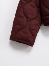 2025 Autumn New Collection Women's Simple Series Multi color Selection Stand up Collar Quilted Warm Cotton Jacket Coat 5