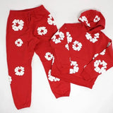 DENIM TEARS brand hot selling new fashionable cotton foam printed hoodie, European and American trendy men's sports suit 4