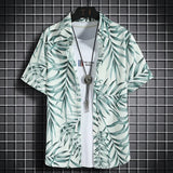 Hawaiian beach shirts Men's short-sleeved casual shirts 5