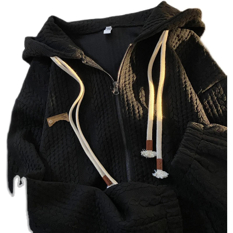 Loose Zip Up Hoodies with Pocket Vintage Zipper Hooded Sweatshirts Women Streetwear Long Sleeve Cardigan y2k Top Cloth Female 4