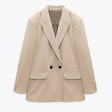 Women’s Premium Double-Breasted Commuter Blazer