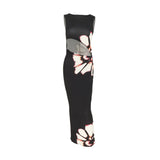 Black Dresses Women Summer New O-Neck Sleeveless Sexy Clubwear Hollow Out Dress 4