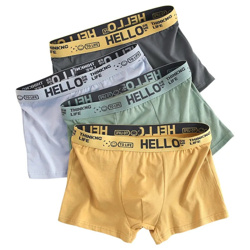 6pieces Mens Underwear Men Cotton Underpants Male Pure Men Panties Shorts Breathable Boxer Shorts Comfortable soft Plus size 6