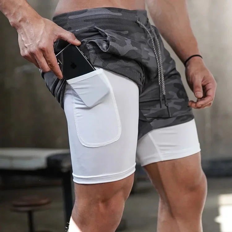 Men’s 2-in-1 Camo Performance Shorts