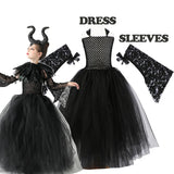 Girls' Maleficent-Inspired Halloween Tulle Dress
