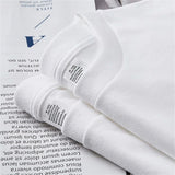 2PCS 100% Cotton Solid T Shirts Men's and Women's Short Sleeve White Tees Casual Breathable Loose Round Neck T-shirt Couple Tops 4