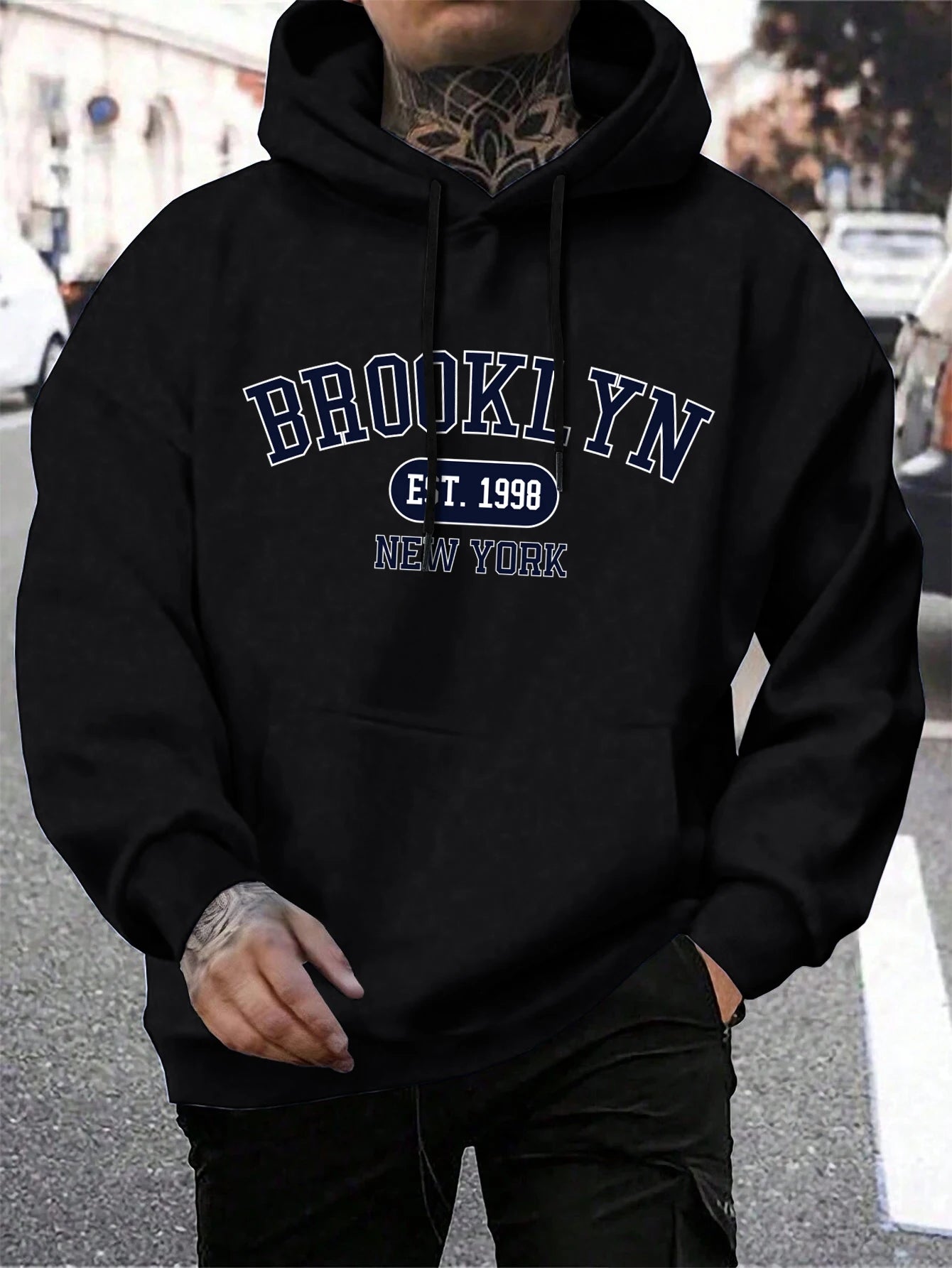 Brooklyn Est 1998 New York Printing Men Hoodies TheFashionFever 4