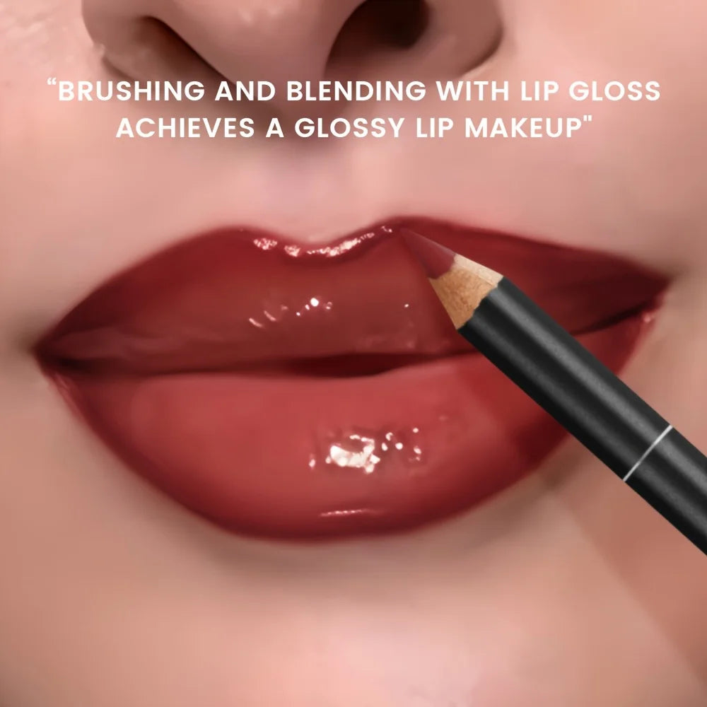Hydrating Lip Gloss & Lip Liner Set - Define Your Lips with 3D Precision,Perfectly Versatile for Every Makeup Style 5