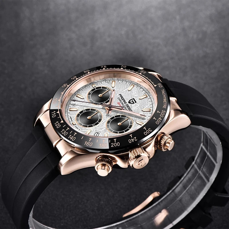 40mm New V2 PAGANI DESIGN Men's Quartz Watches Sapphire Retro Chronograph Stainless Steel Waterproof Watch Men Relogio Masculino 2