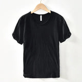 Mens Retro Raw Edge Cotton Tee