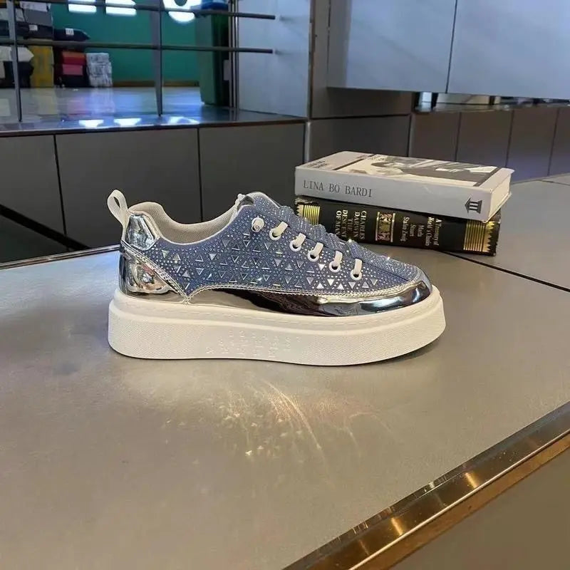 2025 New Arrival Trendy Casual Shoes High Aesthetic and Comfortable Adult Board Shoes White Men's Walking Shoe