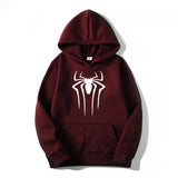 Fashion brand Men's Hoodie Casual Hoodie Sweatshirt Men's/Women's top Solid color printed spider hoodie sweatshirt