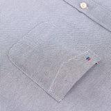 Men's Long Sleeve Oxford Work Shirt, Single Pocket, Embroidered Casual Button-Down 3