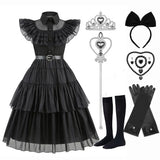 Disney-Inspired Wednesday Addams Cosplay