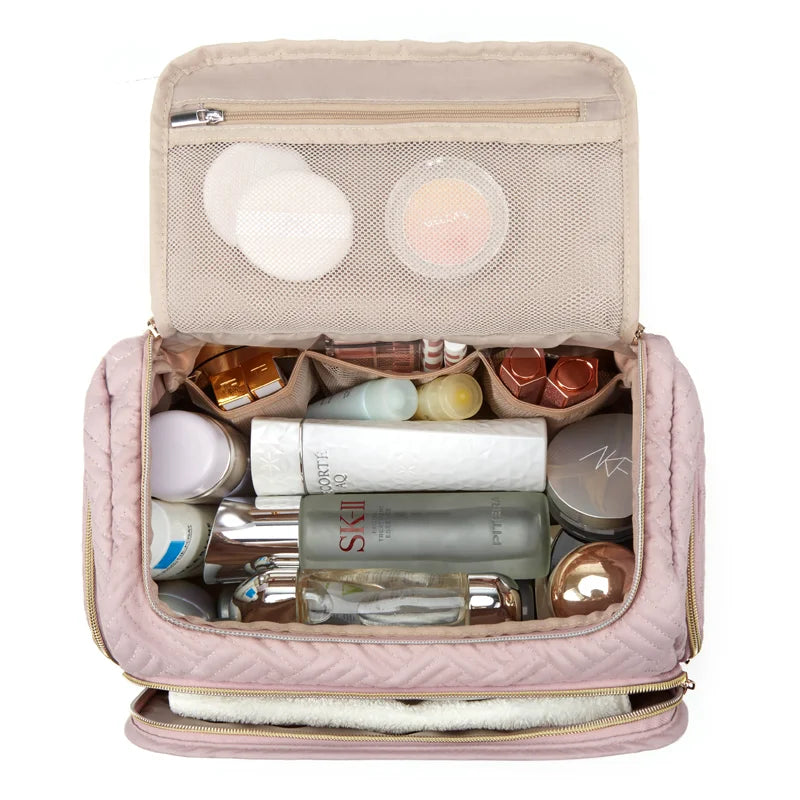 Women's Cosmetic Bag Large Capacity Travel Toiletry Bag With Handle Waterproof Storage Makeup Organizer Cases 2
