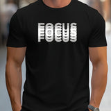 Men's Loose-Fit Cotton "Focus" Tee
