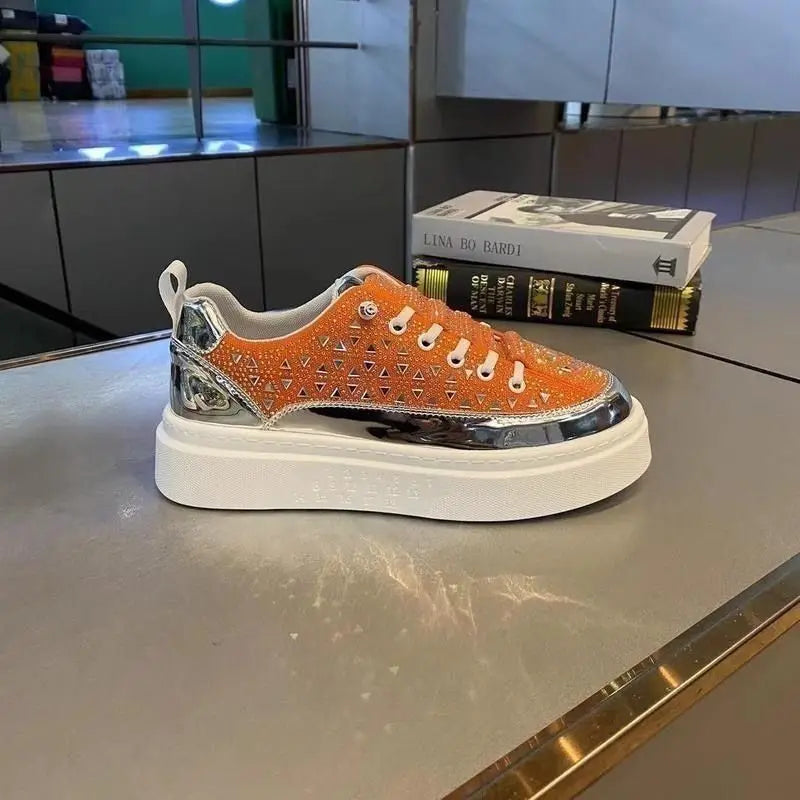 2025 New Arrival Trendy Casual Shoes High Aesthetic and Comfortable Adult Board Shoes White Men's Walking Shoe 5