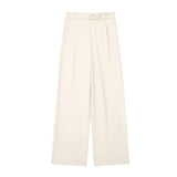 Vintage High-Waist Wide-Leg Trousers