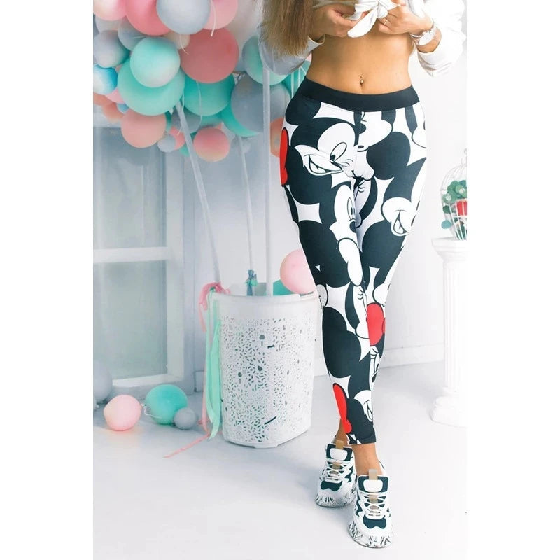 Cartoon Yoga Pants | Women's Sport Leggings | Casual Cartoon Pants | Gym Wear