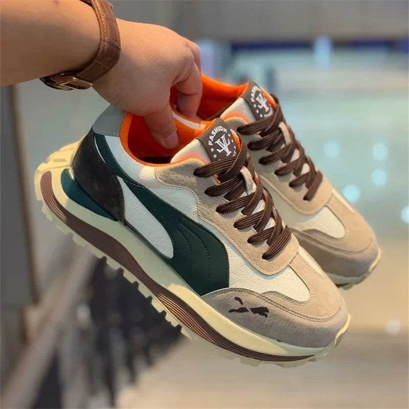 2025 Summer Casual Shoes Men's Sports Shoes Street Casual Platform Shoes Soft and Comfortable Non-slip Fashion Men's Shoes 5