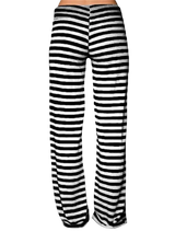 Print Sleep Bottom Women Cotton Long Pant Home Pajamas Soft Slip Summer Pants Drawstring Big Size Sexy Stripe Casual Big Size 2