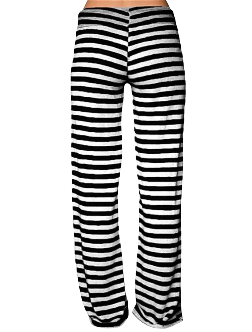 Print Sleep Bottom Women Cotton Long Pant Home Pajamas Soft Slip Summer Pants Drawstring Big Size Sexy Stripe Casual Big Size 2