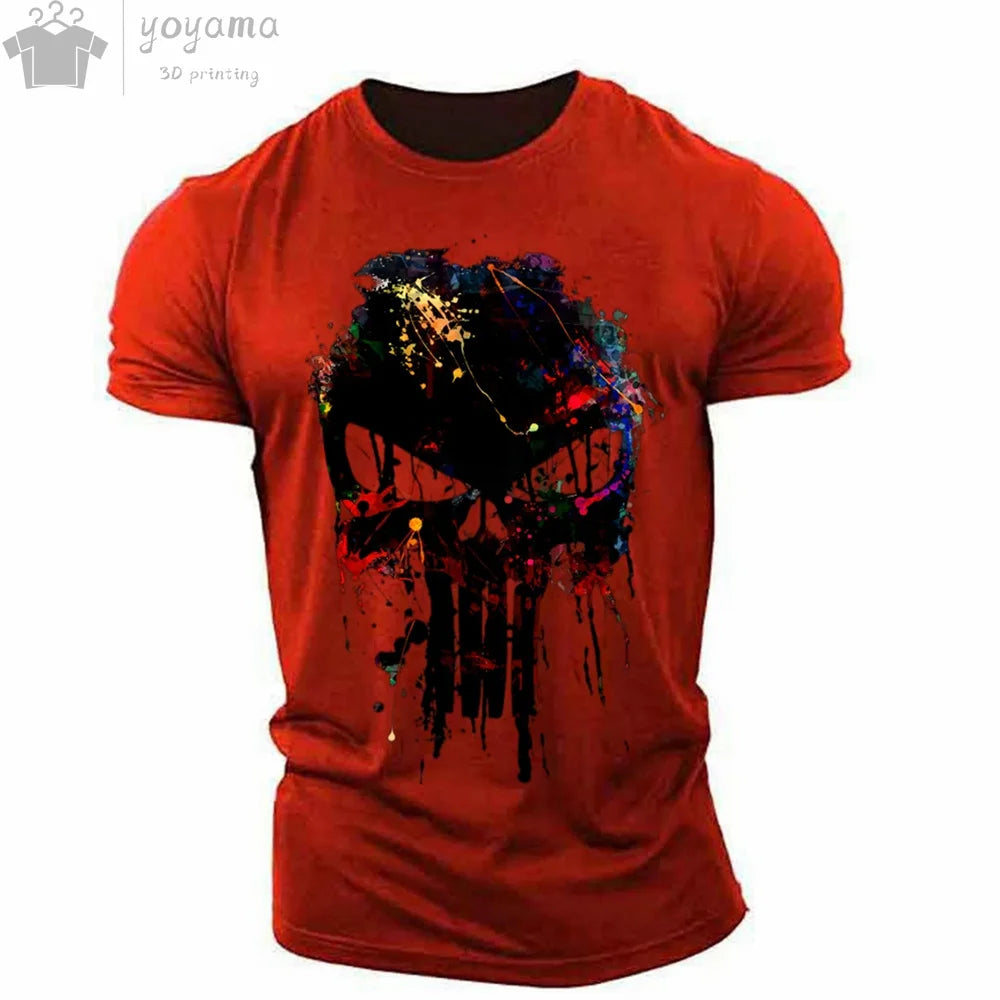 Tactical Skull Men's 3D Graphic Tee
