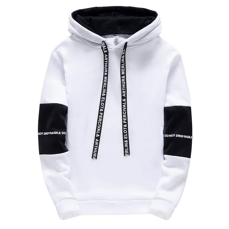 Men's Hoodies Long Sleeve Casual Printing With Letter Sweatshirts New Spring Hip Hop Pullover Sports Top Male Hooded Sweatshirts 2