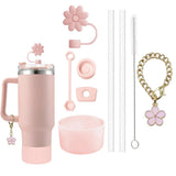 9-Piece Floral Accessory Set for 40oz Tumblers