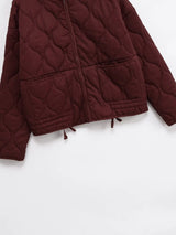 2025 Autumn New Collection Women's Simple Series Multi color Selection Stand up Collar Quilted Warm Cotton Jacket Coat 6
