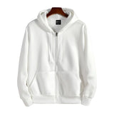 Zipper Hoodies Autumn Winter Men's New Long Sleeve Hooded Sweatshirt Fashion Casual Male Outfit Sportwear Loose Fit Clothes 5